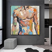 preiswerte Nude Art-Homosexuell Körper Malerei handgemachte männliche Kunst Bude Ölgemälde Männer abstrakte Ölgemälde Wand Kunst Homosexuell Körper Malerei Wand Dekor Geschenke für Schlafzimmer Wohnzimmer Bar Dekoration