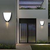 economico applique da esterno-Lampadari Da Parete Per Esterni A Led Bianco Caldo/Bianco Moderni Lampadari A Parete Lampadari Da Parete Per Esterni Moderni Lampadari Per Esterni Impermeabile Antiruggine Per Portico Giardino