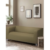 economico Copridivano-Copertura per divano 100% cotone borgogna coperture quilted in tinta unita