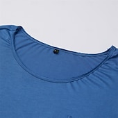 economico magliette di base-Per uomo Maglietta Manica Corta Girocollo Estate Semplice Sport Moda Leggero Tasca Vacanza Casuale Ferie Nero Bianco Blu Maglietta Top per Uomo