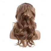 levne Historické paruky-Dámská blond paruka 80. léta dlouhé vrstvené blond paruky s ofinou 80. léta vintage cosplay kostým disco účes paruka karnevalové party paruky Halloween paruky