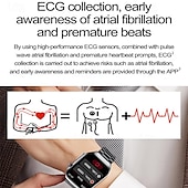 abordables Relojes inteligentes-iMosi ET585 Reloj inteligente 2.04 pulgada Smartwatch Reloj elegante Bluetooth ECG + PPG Monitoreo de temperatura Podómetro Compatible con Android iOS Mujer Hombre Llamadas con Manos Libres