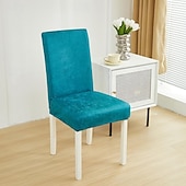 abordables Housse de chaise-Housse de chaise de salle à manger résistante à l&#039;eau pour salle à manger, cuisine, mariage, hôtel, banquet, restaurant - Housses de chaise élastiques anti-salissures, durables et faciles à nettoyer, parfaites