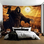 tanie Dekoracja Halloween-dekoracje halloween dziewczyna duch wiszący gobelin sztuka ścienna duży gobelin dekoracja ścienna tło zdjęcia koc zasłona dom sypialnia salon
