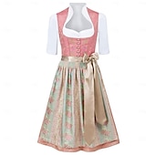 voordelige Dirndl-Oktoberfest Outfits Schort Dirndl hulp in de huishouding Duits München Weiden Dames Doek in traditionele stijl