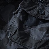 economico Classico-Per uomo Pantaloncini tattici Pantaloncini modello cargo Pantaloncini Bottoni A cordoncino Multi tasca Liscio Indossabile Lunghezza del ginocchio Esterno Giornaliero Campeggio e hiking Di tendenza