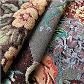 billige Jacquard vevde gobeliner-jacquard vevd billedvev gobelin aubusson veggkunst hengende stor billedvev reproduksjonsvevstol bomullsvev kongelige roser belgisk billedvev (uten dusker og stang)