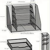 economico Forniture per ufficio-scaffale per documenti da ufficio scaffale da tavolo multistrato scaffale per archiviazione di file per forniture per ufficio