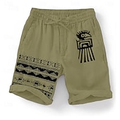 baratos Clássico-Homens Pássaro Grade / xadrez Estampa Geométrica Calção Shorts de verão Shorts casuais Cintura Média Moda Roupa de rua Designer Casual Diário Feriado Bolsos Com Cordão Cintura elástica Designer Roupa