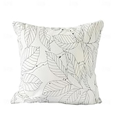 cheap Textured Throw Pillows-Cotton Decorative Toss Pillows Cover 1PC Soft Square Cushion Case Pillowcase for Bedroom Livingroom Sofa Couch Chair IKEA SERIES
