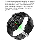 Χαμηλού Κόστους Smartwatch-et280 έξυπνο ρολόι 2.04 amoled μεγάλη οθόνη bluetooth κλήση ΗΚΓ ανίχνευση καρδιακού παλμού παρακολούθηση υγείας sos αθλητικό smartwatch