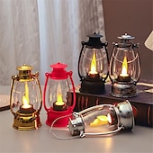preiswerte Kerzenlicht-LED elektronisches Pferdelicht Kerzenlicht Retro kleine Öllampe elektronisches Kerzenlicht kreatives nostalgisches Windlicht Desktop-Ornament kleines Nachtlicht Festival Party dekorative Lichter 1St
