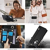 Недорогие Чехлы для Samsung-телефон Кейс для Назначение SSamsung Galaxy S24 S23 S22 S21 Ultra Plus A55 5G A14 A54 А73 А53 Samsung A13 5G S25 Ультра Кейс на заднюю панель Кошелек для карт со стендом Кольца-держатели Молния Ретро