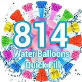 cheap Water Toys-Water Balloons Instant Balloons Easy Quick Fill Balloons Splash Fun for Kids Girls Boys Balloons Set Party Games Quick Fill 814 Balloons for Outdoor Summer Funs