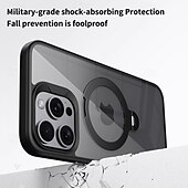 お買い得  iPhone用ケース-電話 ケース 用途 iPhone 16 iPhone 15 プロマックスプラス iPhone 14 13 12 Pro Max Plus バックカバー スタンド付き クリア 耐衝撃 TPU メタル