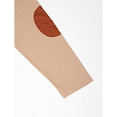 preiswerte Basic-T-Shirts-Herren T-Shirt Langarm Stehkragen Frühling &amp; Herbst Farbblock Mode Designer Basic Urlaub Straße Ausgehen Schwarz Marinenblau Braun Top T-Shirt für Herren