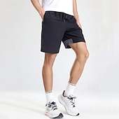 baratos Shorts de moletom-Homens Shorts de moletom Calção Shorts de verão Bolsos Com Cordão Cintura elástica Tecido Conforto Curto Esportes Diário Para Noite Moda Casual Preto Cinzento Micro-Elástica