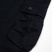 preiswerte Draussen-Herren Cargo-Shorts Shorts Sommershorts Mehrere Taschen Einfach Komfort Atmungsaktiv Kurz Lässig Täglich Ferien Mode Designer Khaki Armeegrün