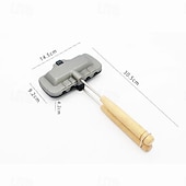 cheap Kitchen Utensils &amp; Gadgets-Double-sided Sandwich Baking Pan Baking Pan Outdoor Double Sided Frying Pan Sandwich Double Sided Nonstick Frying Pan With Removable Handle Aluminum Flip Top Pan