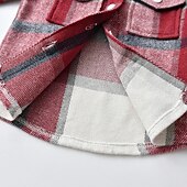 voordelige T-shirts &amp; Overhemden-Jongens 3D Ruitjes Overhemden Lange mouw Lente Herfst Modieus Basic Kinderen 4-12 jaar Revers Buiten Casual Dagelijks Normale pasvorm