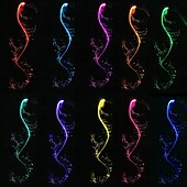 levne Dekorativní světla-led vláknový taneční bič 6ft dobíjecí pixelový bič se 7 barvami a 4 luminiscenčními režimy a 23 blikajícími efekty vhodný pro taneční párty a dárky