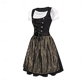 voordelige Dirndl-Oktoberfest Jurken Dirndl Trachtenkleider hulp in de huishouding Duits München Weiden Dames Doek in traditionele stijl Hemd Kleding