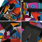 cheap Fashion Backpacks-Large Capacity Colorful Abstract Art Print Multi-Carry Backpack - Durable and Spacious School Bag with Adjustable Straps, Available in Two Patterns
