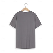 preiswerte Geripptes Strick-T-Shirt-Herren T Shirt Geripptes Strick-T-Shirt T-Shirt Kurze Ärmel V Ausschnitt Sommer Einfach Grubenstreifen Mode Designer Basic Knöpfe Urlaub Straße Ausgehen Schwarz Weiß Marinenblau Top T-Shirt für Herren