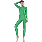 olcso Matt-Zentai öltöny Szerepjáték Jelmezek Bőrruházat Nindzsa Farsangi jelmez Overall Királyok napja Női Akrobatatrikó Szexi jelmez Tömör szín Spandex Lycra Ruha mert Mindszentek napja Farsang Álarcos