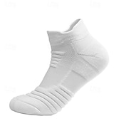 economico calzini da uomo-Per uomo 4 accoppiamenti Pacchi Multipli Calzini Calzini da Corsa Calzini Casual Nero Bianco Colore Semplice Vacanza Sport &amp; Outdoor Quotidiano Base Medio Primavera Autunno Moda Casual