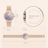 abordables Pulseras inteligentes-696 CF37 Reloj inteligente 1.27 pulgada Pulsera inteligente Bluetooth Podómetro Recordatorio de Llamadas Seguimiento del Sueño Compatible con Android iOS Mujer Hombre Llamadas con Manos Libres