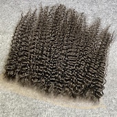 cheap Closure &amp; Frontal-Vietnamese Hair 13*6 Closure Curly / Loose Wave Free Part Swiss Lace Remy Human Hair Women&#039;s with Baby Hair / Classic / Natural Hairline Daily Wear