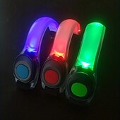 お買い得  キャンプ用ライトとランタン-夜間ランニングライトアームバンド1個 - ランニング、ウォーキング、ジョギング、サイクリング用の点滅モードを備えた視認性の高い反射LED安全バンド - 電池付き、ランダムカラー、調節可能、多用途