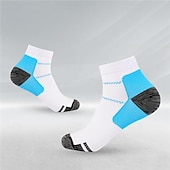 economico Calzini da corsa-Calze a compressione Calze sportive Calzini da corsa 1 paio Color Block Per uomo Calzini / Calze Anti-scivolo Traspirante Comodo Allenamento in palestra Pallacanestro Corsa Jogging Ciclismo Gli sport