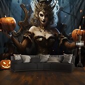 tanie Dekoracja Halloween-dekoracje halloween dziewczyna duch wiszący gobelin sztuka ścienna duży gobelin dekoracja ścienna tło zdjęcia koc zasłona dom sypialnia salon