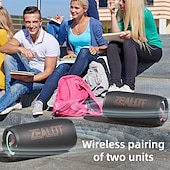cheap Speakers-ZEALOT S76 Outdoor Speaker Bluetooth Speaker Bluetooth USB TF Card Outdoor Waterproof Stereo Sound Speaker For PC Laptop Mobile Phone