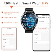 お買い得  スマートブレスレット-696 F200 スマートウォッチ 1.55 インチ スマートブレスレット ブルートゥース 歩数計 着信通知 睡眠サイクル計測器 と互換性があります サムスン 男性 ハンドフリーコール メッセージ受信通知 IP 67 46mmの時計ケース