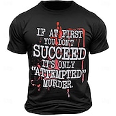 voordelige Grafisch T -shirt voor heren-Heren Letter Print T-shirt Tee Top 100% Katoen Korte Mouw Grafisch Shirt Zwart Wit Comfortabele Tee Street Sports Buitenmode Ontwerper Kleding