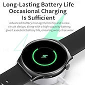 preiswerte Intelligente Armbänder-696 i101 Smartwatch 1.43 Zoll Smart-Armband Bluetooth Anruferinnerung Schlaf-Tracker Herzschlagmonitor Kompatibel mit Android iOS Damen Freisprechanlage Nachrichterinnerung IP 67 45mm Uhrengehäuse