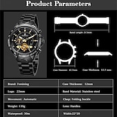 abordables Montres mécaniques-FORSINING Hommes Montre Mécanique Extérieur Sportif Mode Montre Bracelet Remontage automatique Lumineux IMPERMÉABLE Décoration Acier Suivre
