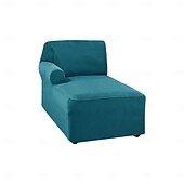 baratos Cobertura de Sofa-capa de chaise lounge capas de cadeira elásticas de luxo para sala de estar capa de chaise lounge com braço duplo capa de chaise lounge para quarto chaise tecido jacquard macio lavável à máquina