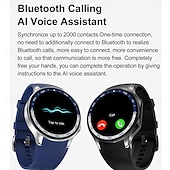 abordables Montres connectées-696 DTWatchX Montre intelligente 1.43 pouce Smartwatch Montre Connectée Bluetooth Podomètre Rappel d&#039;Appel Moniteur de Sommeil Compatible avec Android iOS Femme Hommes Mode Mains-Libres Rappel de