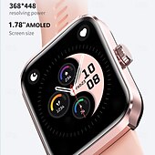 preiswerte Smartwatch-696 NX22 Smartwatch 1.78 Zoll Smartwatch Fitnessuhr Bluetooth Schrittzähler Anruferinnerung Schlaf-Tracker Kompatibel mit Android iOS Damen Herren GPS Freisprechanlage Nachrichterinnerung IP 67 46mm