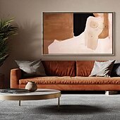 preiswerte Nude Art-Akt-Ölgemälde, handgefertigt, abstrakte Frauenfigur, Ölgemälde, handgemachte Leinwandkunst, modernes geometrisches Gemälde auf Leinwand, großes minimalistisches Ölgemälde, Wandkunst, Aktgemälde für