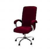 abordables Funda de silla-Fundas para sillas de oficina, funda elástica resistente al agua para silla de computadora con cremallera duradera, ajuste universal, silla con respaldo alto de estilo moderno y simplista