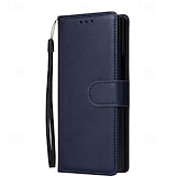 お買い得  サムスン用ケース-電話 ケース 用途 サムスンのギャラクシー Zフォールド6 Z Fold 5 Z Fold 4 Z Fold 3 ウォレットカードケース スタンド付き 磁石バックル リストストラップ付き レトロ風 TPU PUレザー