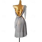 abordables Tenues de danse latine-Danse latine Robe Cristaux / Stras Femme Utilisation Usage quotidien Sans Manches Spandex