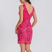 levne Cvičební oblečení-Standardní tance Šaty Čistá Barva Barevně dělené Flitry Dámské Výkon Trénink Bez rukávů Vysoký Terylen