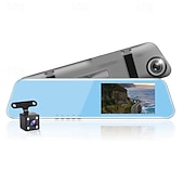 billige Bil-DVR-l1043 1080p hd bakkamera bil dvr 170 grader vidvinkel 4 tommer ips dash cam med nattsyn g-sensor parkeringsovervåking 4 infrarød led bilopptaker
