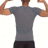 Недорогие Футболки и майки для бега-Муж. Компрессионная футболка Спортивная рубашка Фитнес-рубашка С короткими рукавами Футболка Футболка Повседневные Одежда для спорта и отдыха Лето Пауки